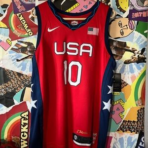 Nike Breanna Stewart #10 USA Olympic Basketball Jersey Womens Size Large Red NWT